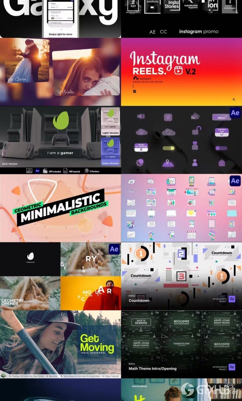 After Effects AE模版素材合集2024年第3季 After Effects Video Template Bundle 2024 Vol.3