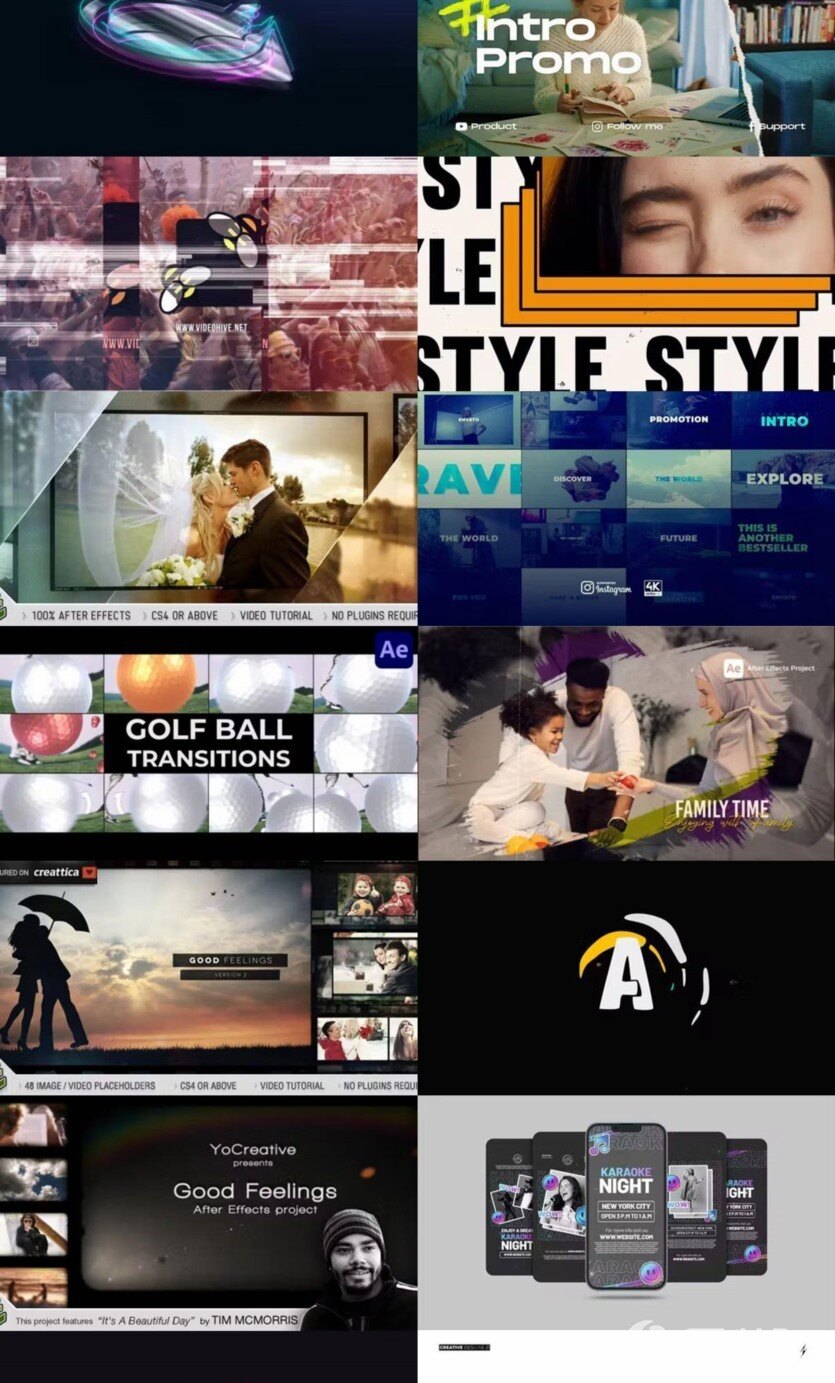 After Effects AE模版素材合集2024年第3季 After Effects Video Template Bundle 2024 Vol.3