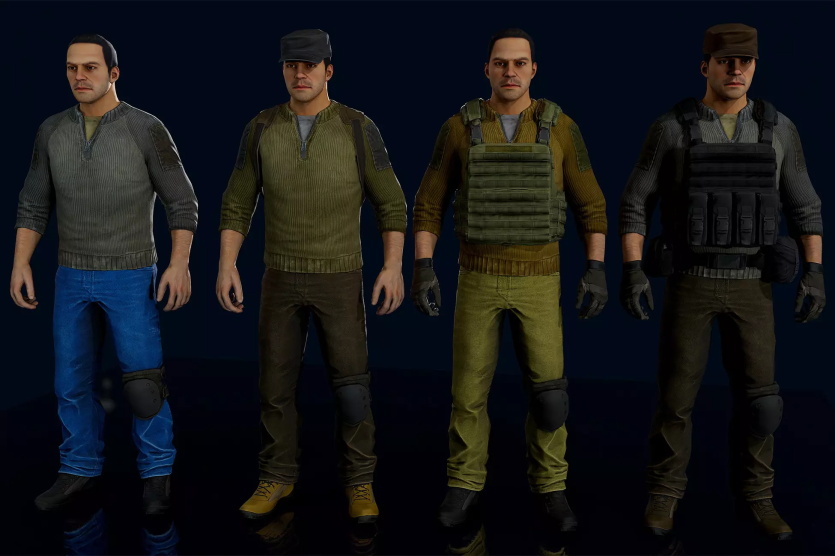 PBR Game 游戏人物角色3D模型合集（格式：MAXFBXOBJ）