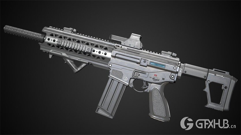 武器枪械游戏资产3D模型合集第2季 PBR Game Weapons Firearms 3D Models Vol.2