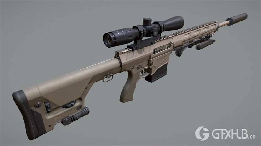 武器枪械游戏资产3D模型合集第2季 PBR Game Weapons Firearms 3D Models Vol.2