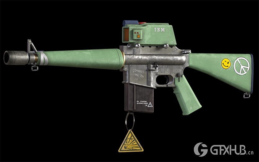 武器枪械游戏资产3D模型合集第2季 PBR Game Weapons Firearms 3D Models Vol.2