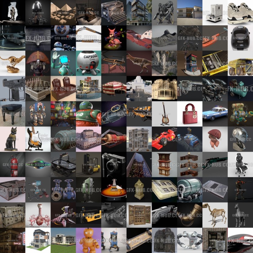 PBR游戏3D模型合集 PBR Game 3D Models Bundle 2023 Vol.1