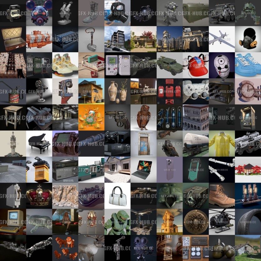 PBR游戏3D模型合集 PBR Game 3D Models Bundle 2023 Vol.1