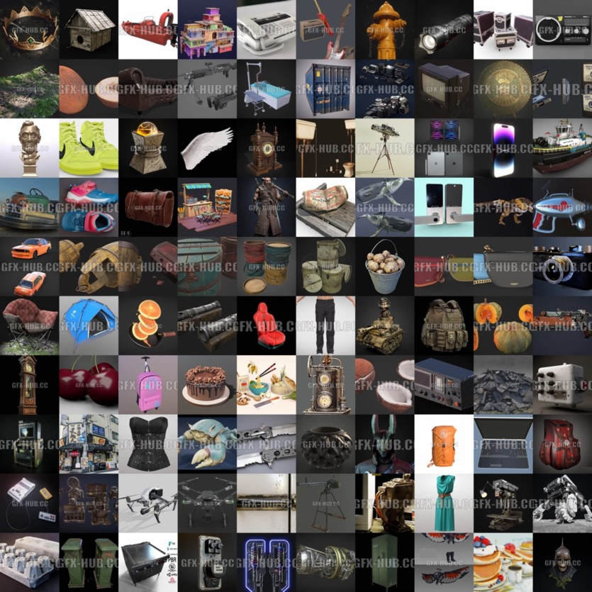 PBR游戏3D模型合集 PBR Game 3D Models Bundle 2023 Vol.2