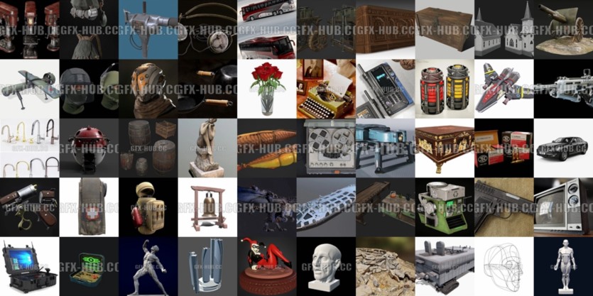 PBR游戏3D模型合集 PBR Game 3D Models Bundle 2023 Vol.2