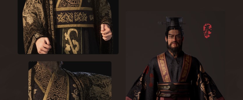 UE5渲染写实角色《秦始皇》案例制作流程教学 UE5 rendering realistic character Qin Shihuang