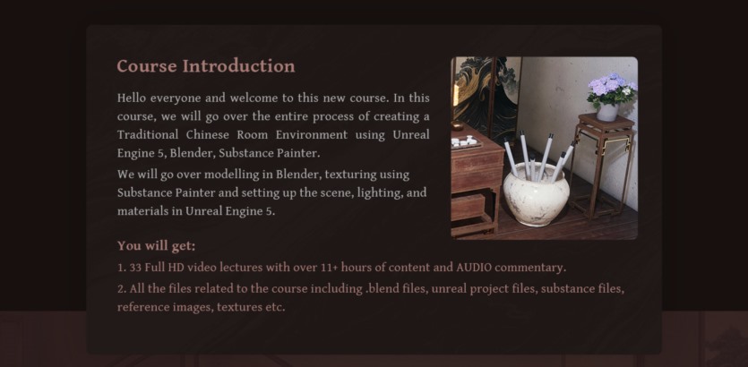 虚幻引擎UE5创建传统中式室内环境 Creating a Traditional Chinese Room Environment in UE5