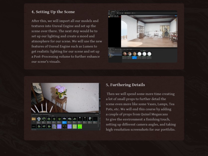 虚幻引擎UE5创建传统中式室内环境 Creating a Traditional Chinese Room Environment in UE5