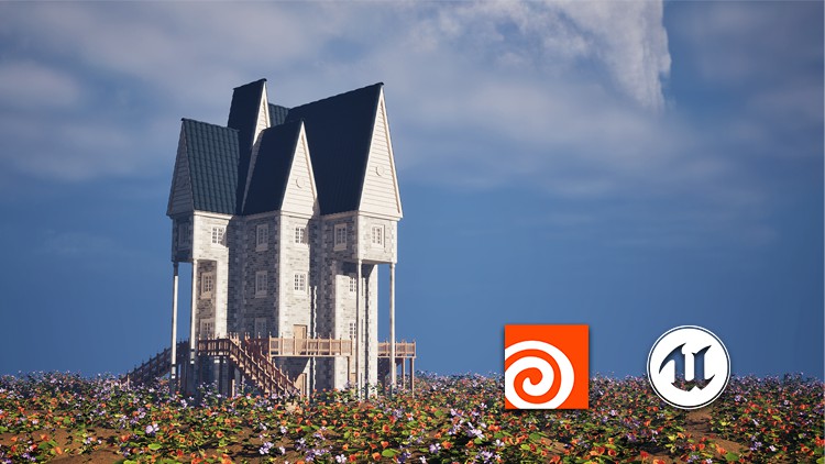 虚幻引擎5制作 Houdini 程序化房屋 Houdini Procedural House with Unreal Engine 5
