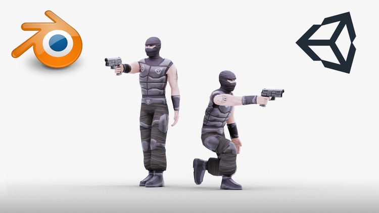 Blender建模、制作动画Unity角色创建教程 Blender 279 Character creation for unity for beginners