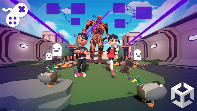 学习Unity可视化脚本中的游戏人工智能 Learn Game Artificial Intelligence in Unity Visual Scripting