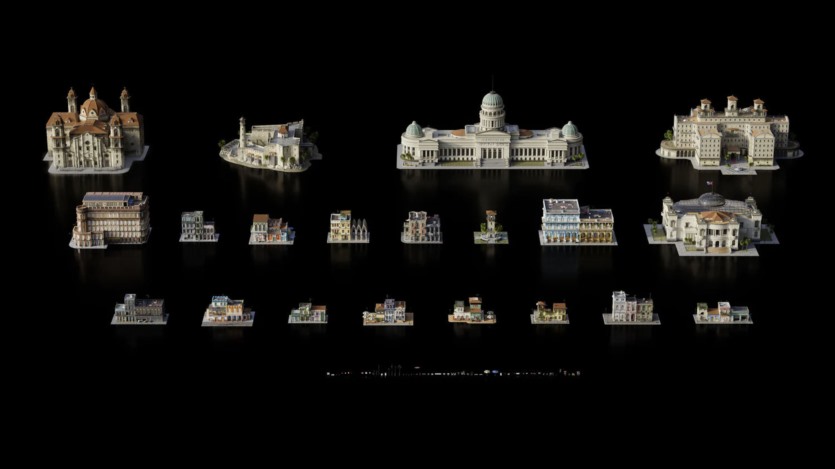 古巴哈瓦那城市楼房建筑3D模型 Kitbash3D – Havana Nights (格式C4D/Blender/FBX/OBJ)