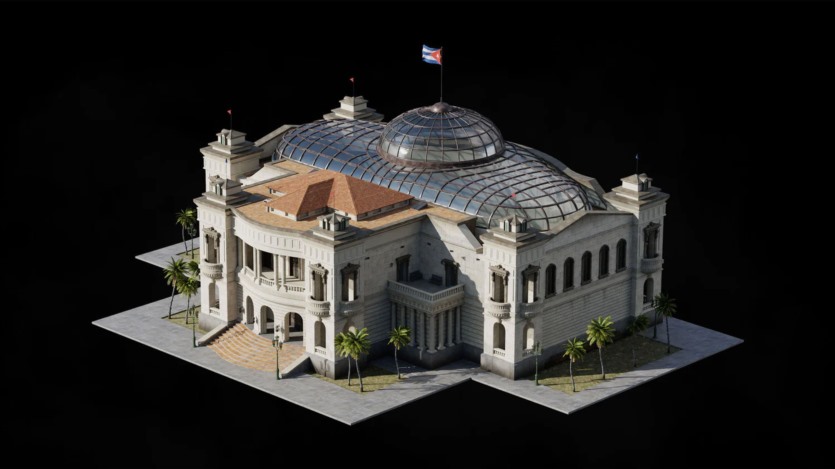 古巴哈瓦那城市楼房建筑3D模型 Kitbash3D – Havana Nights (格式C4D/Blender/FBX/OBJ)