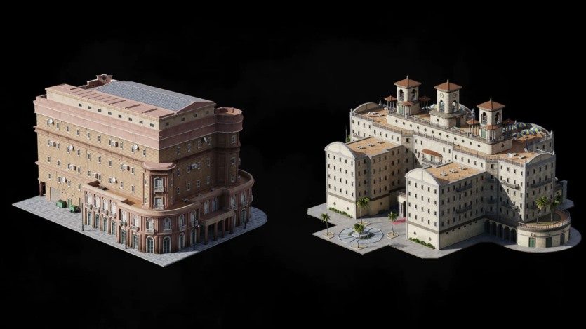 古巴哈瓦那城市楼房建筑3D模型 Kitbash3D – Havana Nights (格式C4D/Blender/FBX/OBJ)