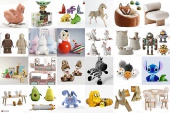 3DSky Pro 101套儿童家具玩具3D模型合集（格式MAX\FBX\OBJ）