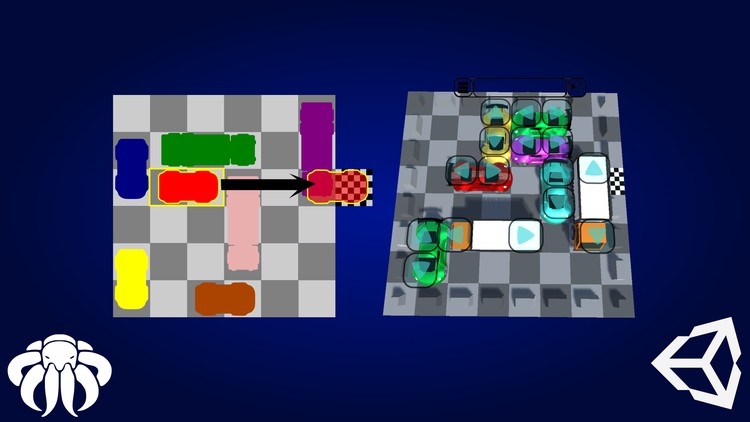 Unity 游戏教程：IQ Car - 解锁汽车 - 益智游戏 Unity Game Tutorial IQ Car - Unblock Car - Puzzle Game
