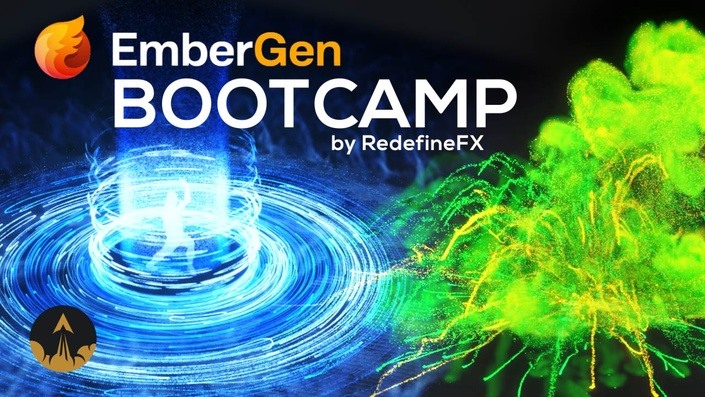 [中文] EmberGen火焰粒子特效模拟教程 EmberGen Bootcamp – A Real-Time VFX Simulation Course