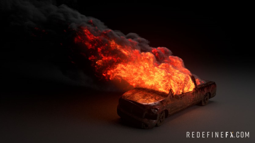 【中文字幕】3Ds Max 制作逼真的火焰和烟雾模拟课程 RedefineFX - Phoenix FD Fire & Smoke FX Course
