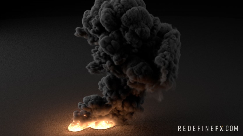 【中文字幕】3Ds Max 制作逼真的火焰和烟雾模拟课程 RedefineFX - Phoenix FD Fire & Smoke FX Course