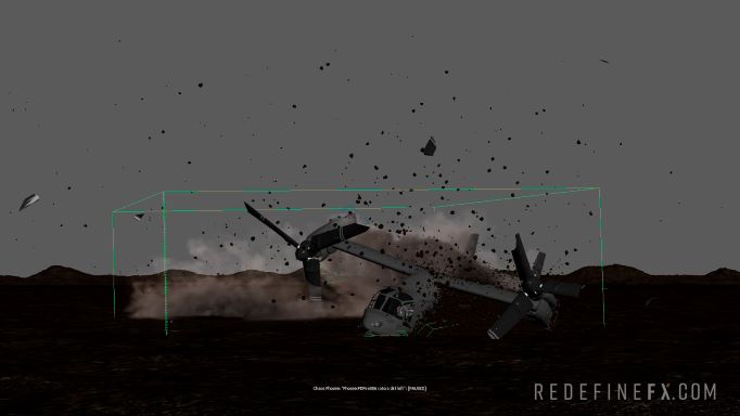 3Ds Max中使用tyFlow和 Phoenix动画特效模拟课程 RedefineFX - Osprey Crash VFX Course