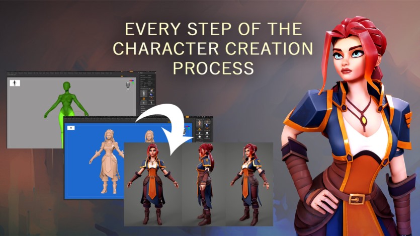 终极风格化角色创作课程 Gumroad - Ultimate Stylized Character Creation Course [ENG]