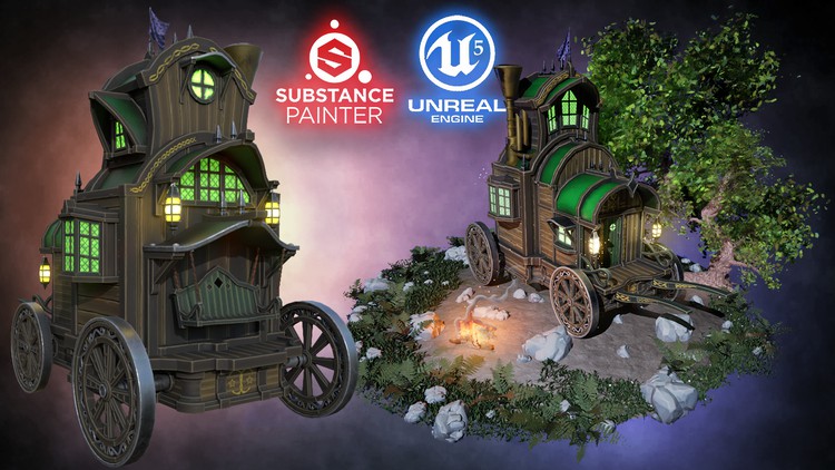 完整指南大师班 Substance Painter和Unreal Engine中创建 AAA 游戏资产 Substance Painter to Unreal Engine 5 Masterclass