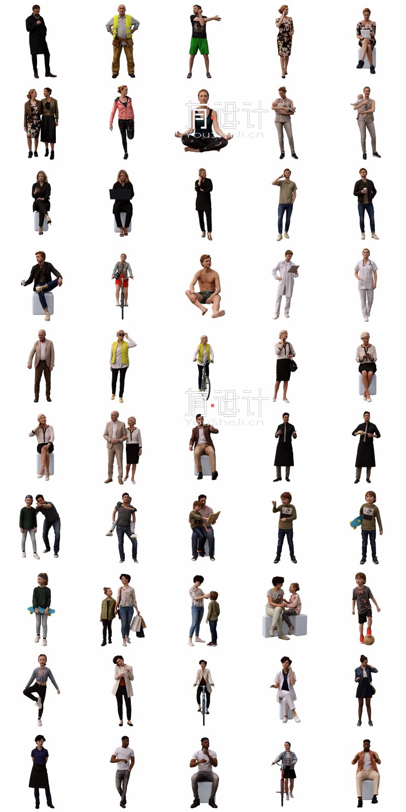 Chaos Cosmos 612个人物角色3D模型 Chaos Cosmos 612 Character 3D Model Bundle