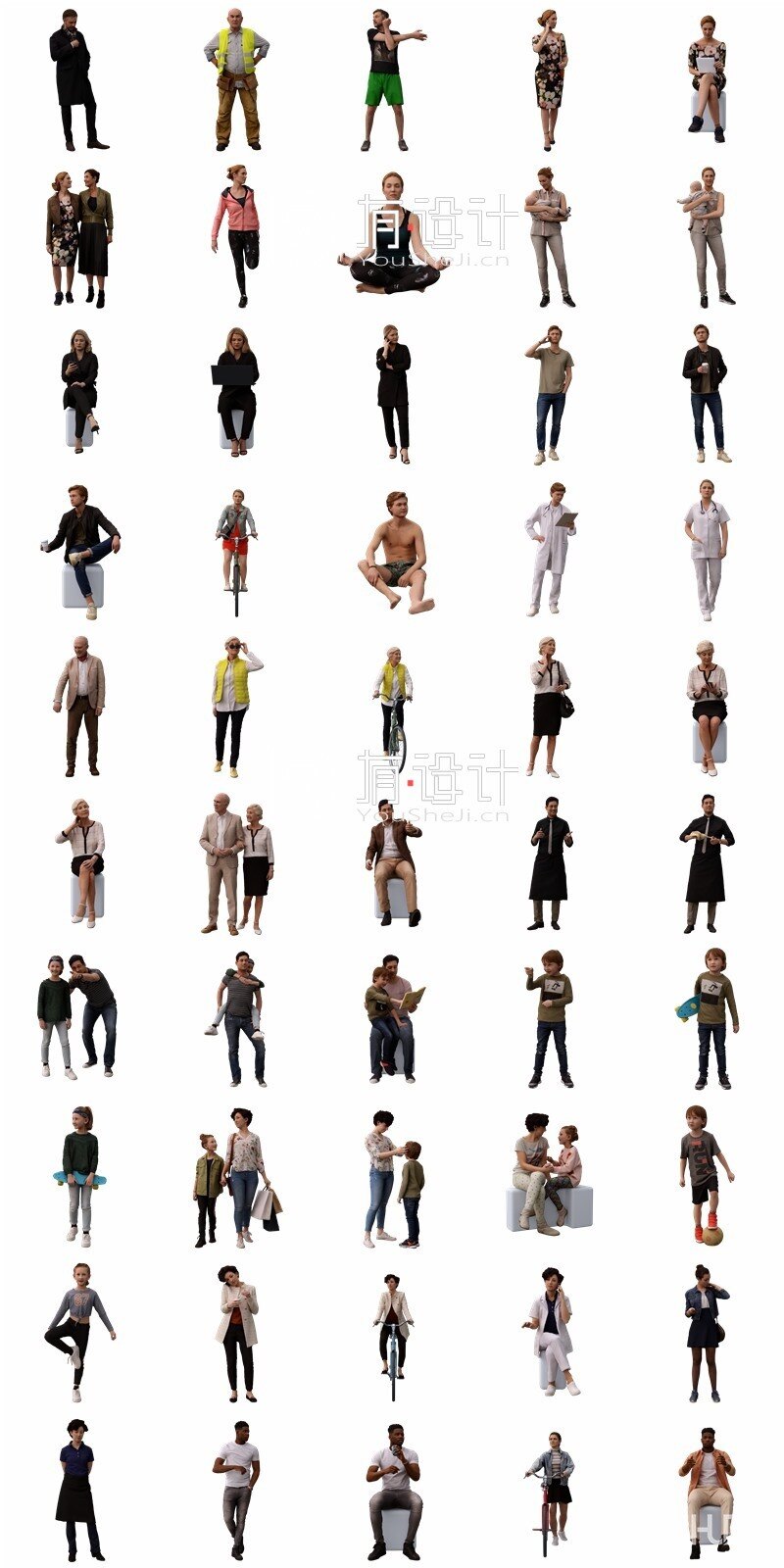 Chaos Cosmos 612个人物角色3D模型 Chaos Cosmos 612 Character 3D Model Bundle