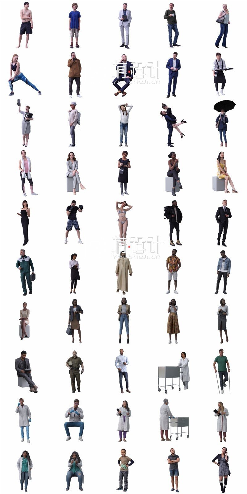 Chaos Cosmos 612个人物角色3D模型 Chaos Cosmos 612 Character 3D Model Bundle