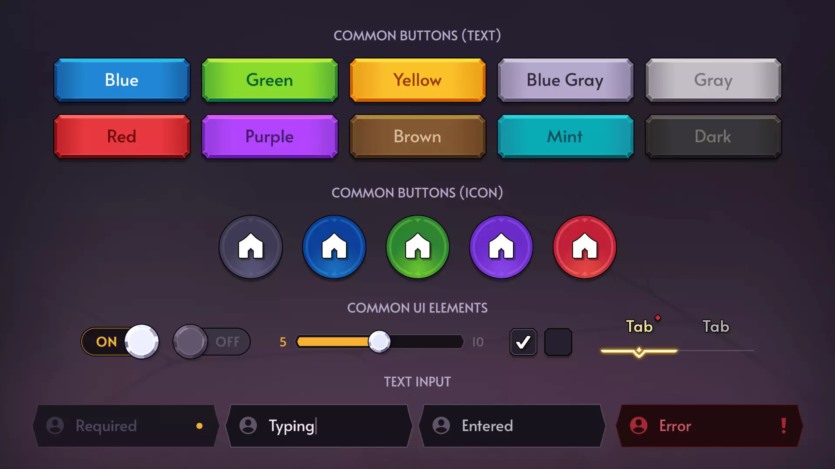 GUI Pro奇幻角色扮演游戏完整UI资源 GUI Pro - Fantasy RPG v3.0.1