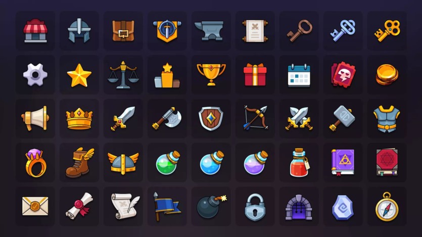 GUI Pro奇幻角色扮演游戏完整UI资源 GUI Pro - Fantasy RPG v3.0.1
