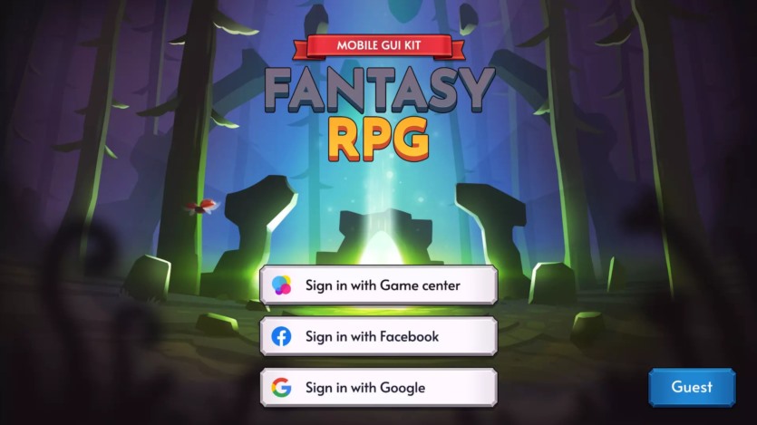 GUI Pro奇幻角色扮演游戏完整UI资源 GUI Pro - Fantasy RPG v3.0.1