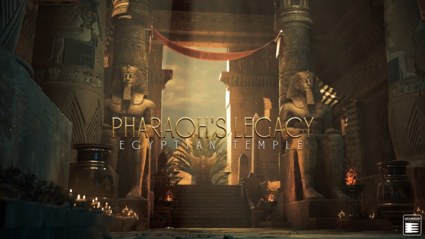 UE虚幻引擎法老的遗产埃及神庙超级包资产 Unreal Engine Pharaoh's Legacy Egyptian Temple Megapack
