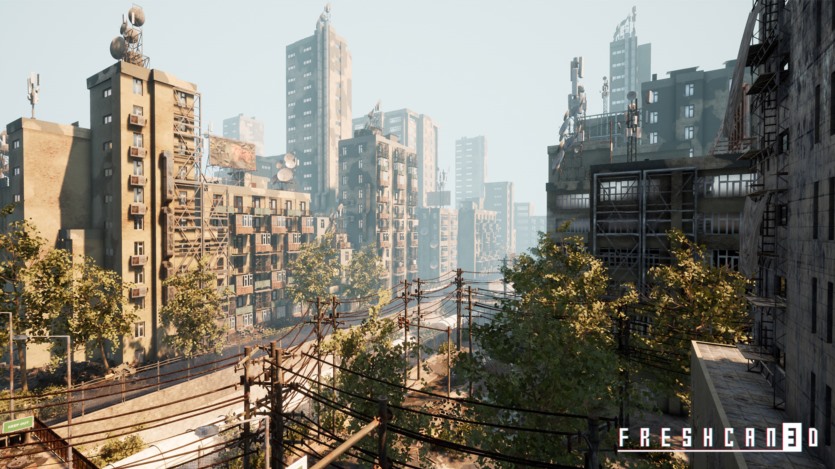 UE虚幻引擎废弃城市环境资产 Abandoned Post Apocalyptic City Pack 4.27