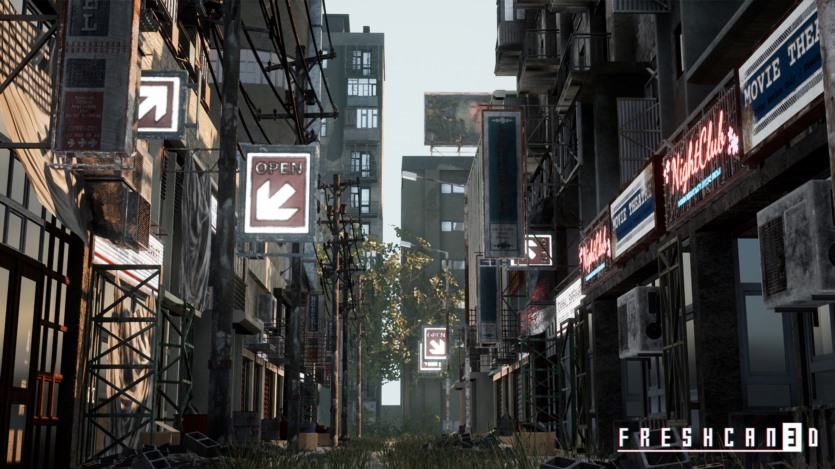 UE虚幻引擎废弃城市环境资产 Abandoned Post Apocalyptic City Pack 4.27
