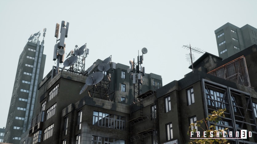 UE虚幻引擎废弃城市环境资产 Abandoned Post Apocalyptic City Pack 4.27