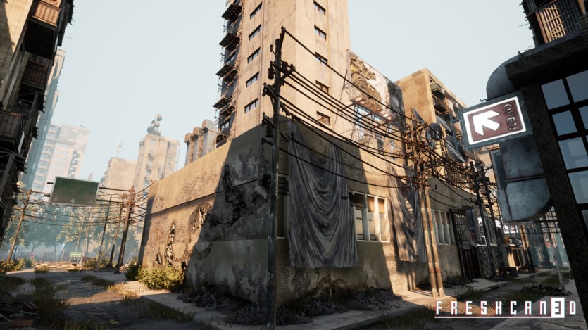 UE虚幻引擎废弃城市环境资产 Abandoned Post Apocalyptic City Pack 4.27