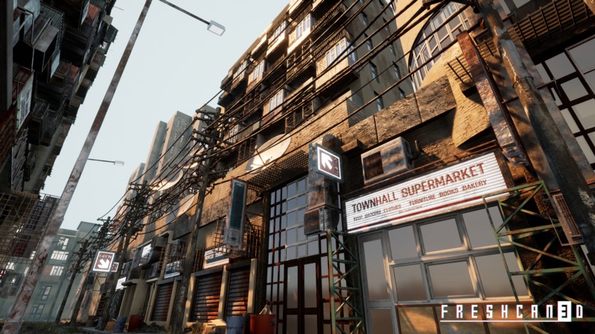 UE虚幻引擎废弃城市环境资产 Abandoned Post Apocalyptic City Pack 4.27
