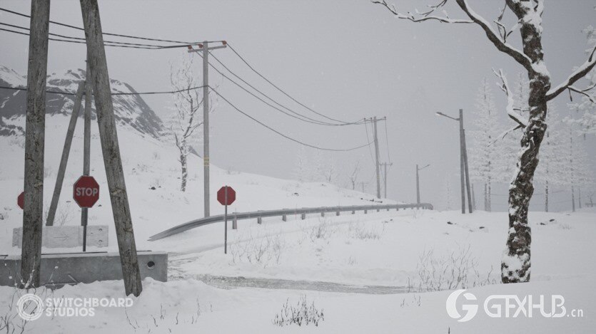 UE虚幻引擎挪威冬季岛屿村庄超级包 Unreal Engine Norwegian Winter Island Village Megapack