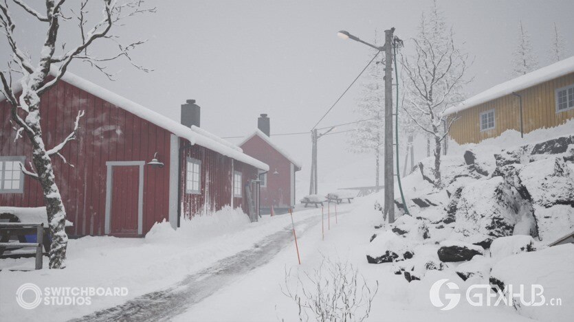 UE虚幻引擎挪威冬季岛屿村庄超级包 Unreal Engine Norwegian Winter Island Village Megapack