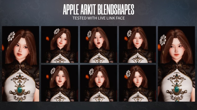 中华少女战士UE虚幻引擎游戏角色模型 Cheng Yi - Chinese Warrior Girl (4.19+)