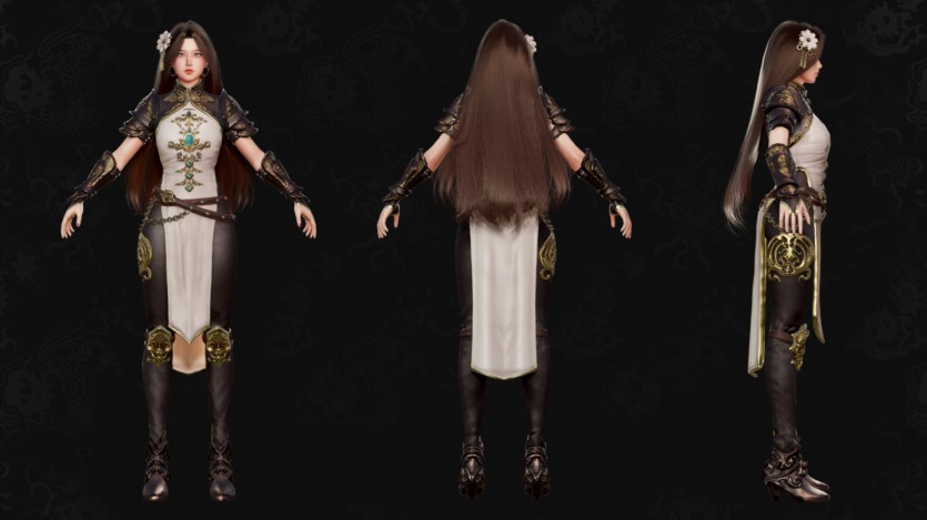 中华少女战士UE虚幻引擎游戏角色模型 Cheng Yi - Chinese Warrior Girl (4.19+)