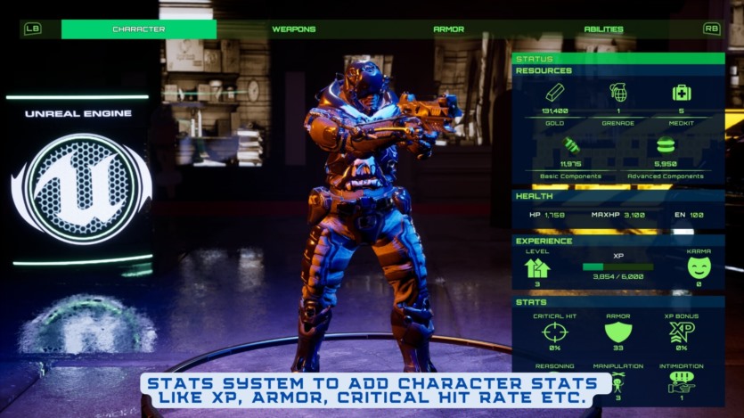 UE虚幻引擎自上而下射击游戏模版资产 Defender: Top Down Shooter V2