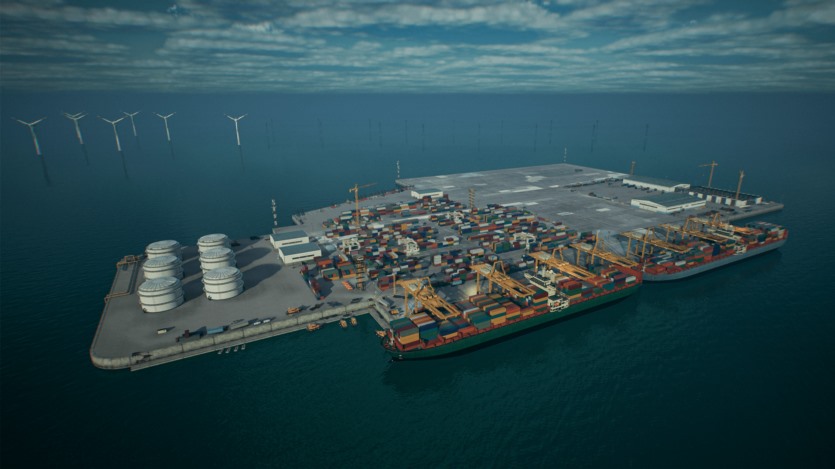 UE虚幻引擎 航运港口码头环境模块化资产 Hawknest - Shipping Port (Modular)