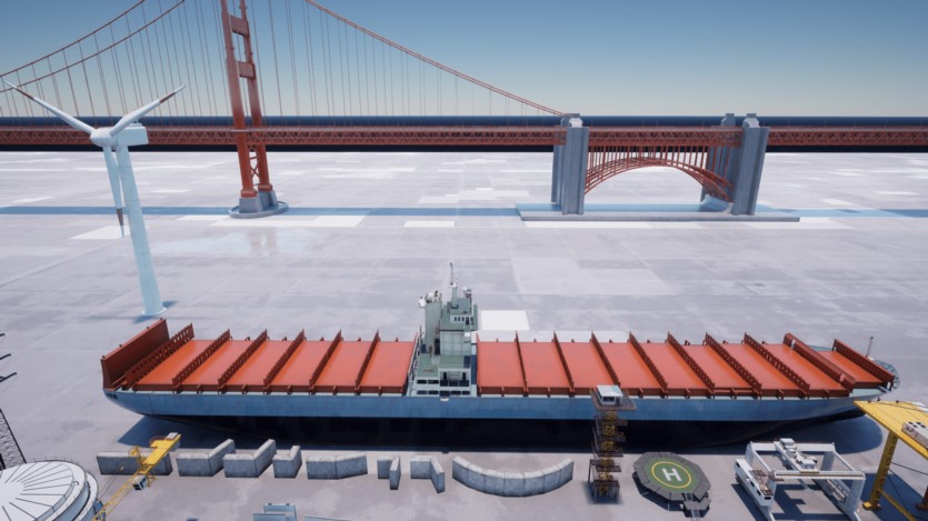 UE虚幻引擎 航运港口码头环境模块化资产 Hawknest - Shipping Port (Modular)