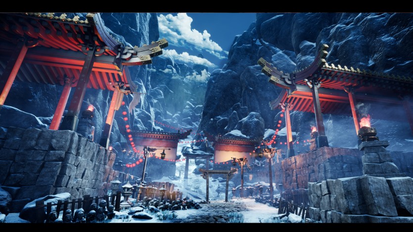 东方风格山神庙的模块化套件和地形植物包UE资产 Mountain Temple Modular Kit