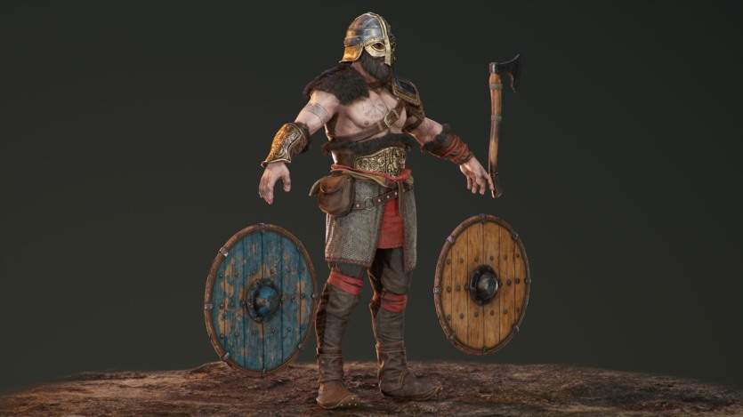 UE虚幻引擎逼真的维京人角色3D模型 Bjorn Viking (4.23+)