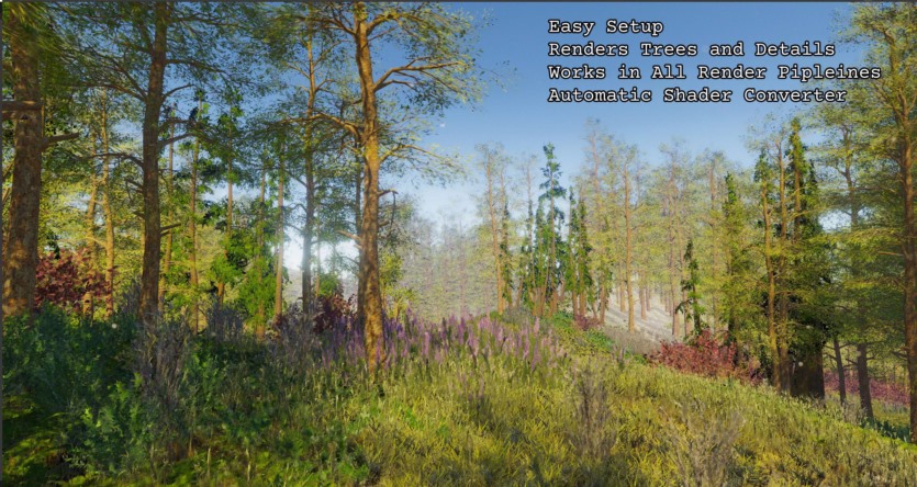 Unity树叶渲染器 Foliage Renderer v1.2