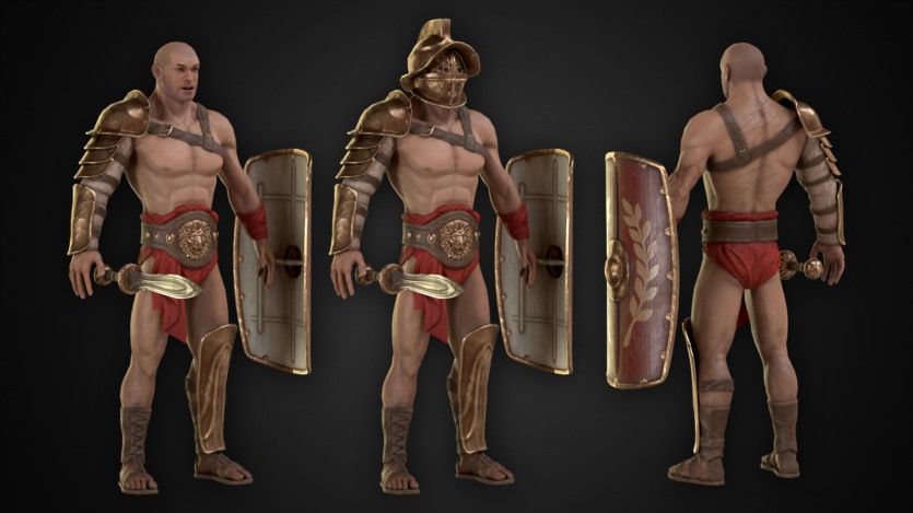 角斗士穆米洛 UE角色资产 Gladiator Murmillo (4.18+)